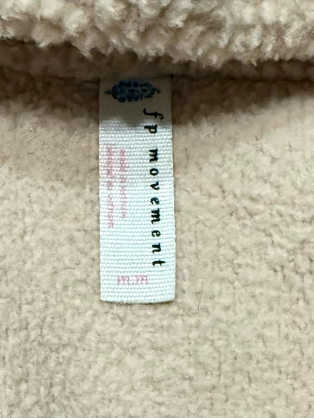 Free People Movement Hit the Slopes Fleece Jacket Women’s Size Medium Canvas - Picture 9 of 10